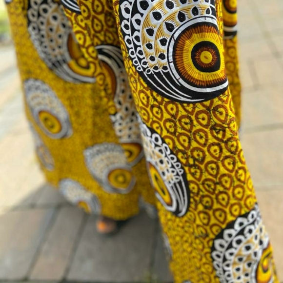 African wax print cotton maxi skirt - Picture 4 of 4